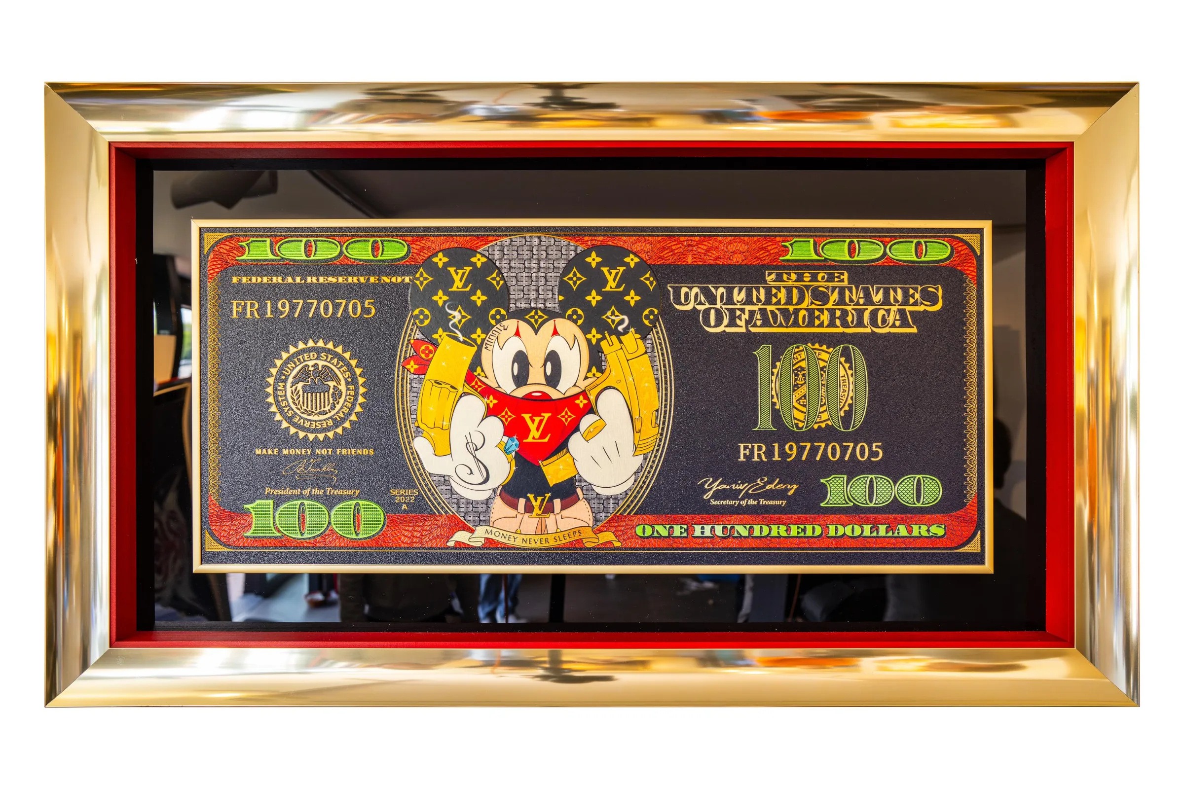 Dollar Bill LV Mickey Mouse — Yaniv Edery