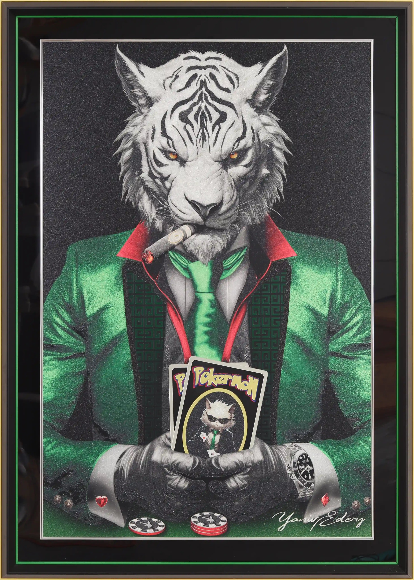 Tiger Pok'Art Green Suit — Yaniv Edery