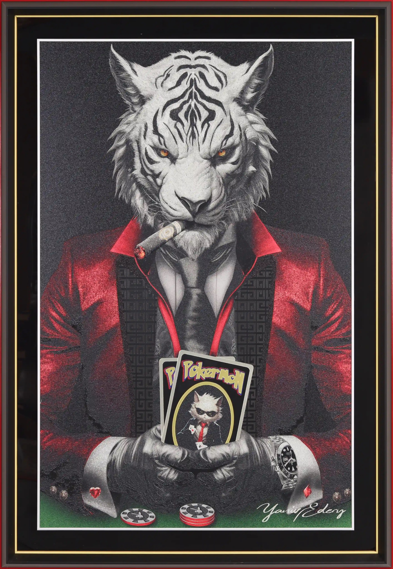 Tiger Pok'Art Red Suit — Yaniv Edery