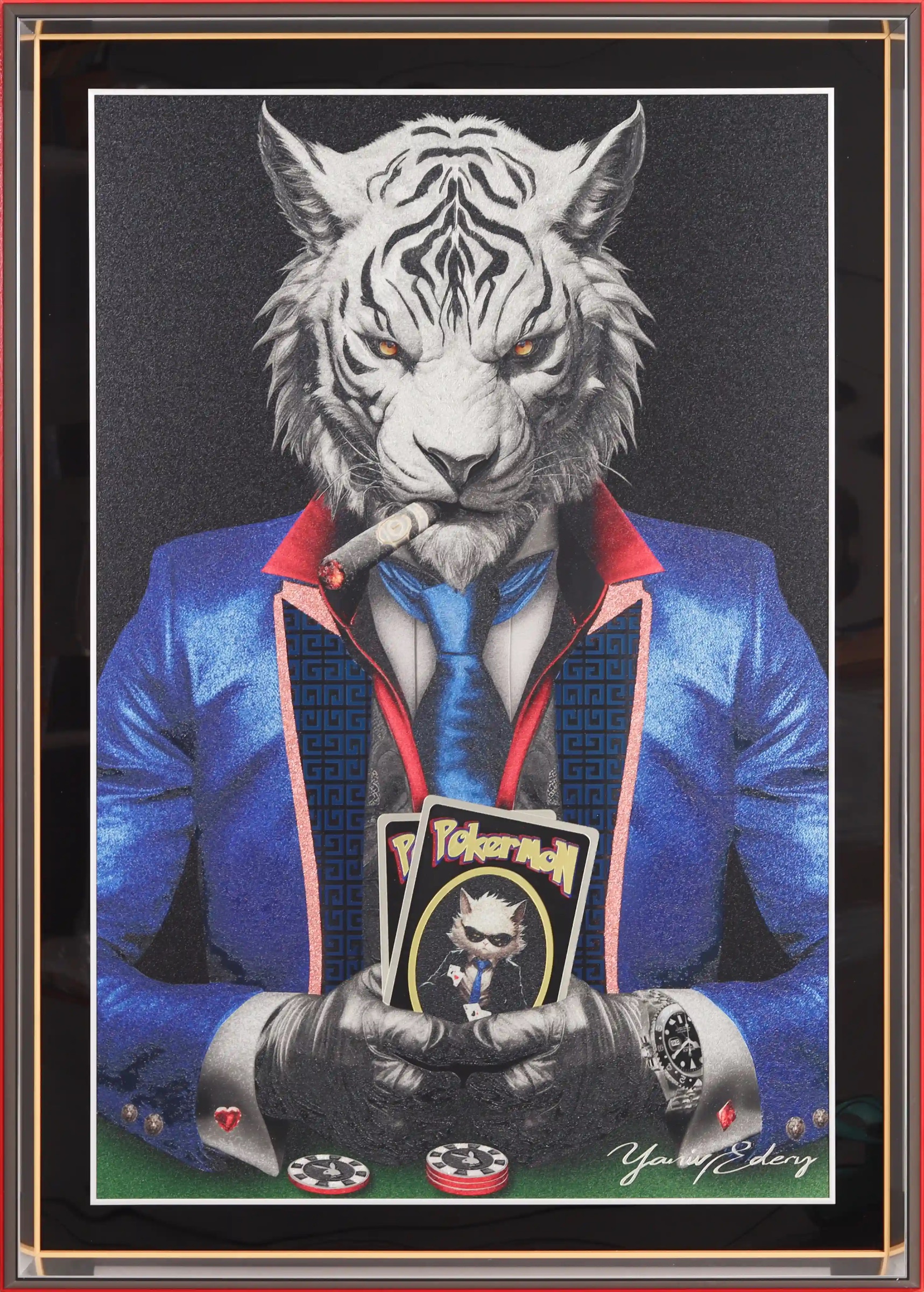 Tiger Pok'Art Blue Suit — Yaniv Edery