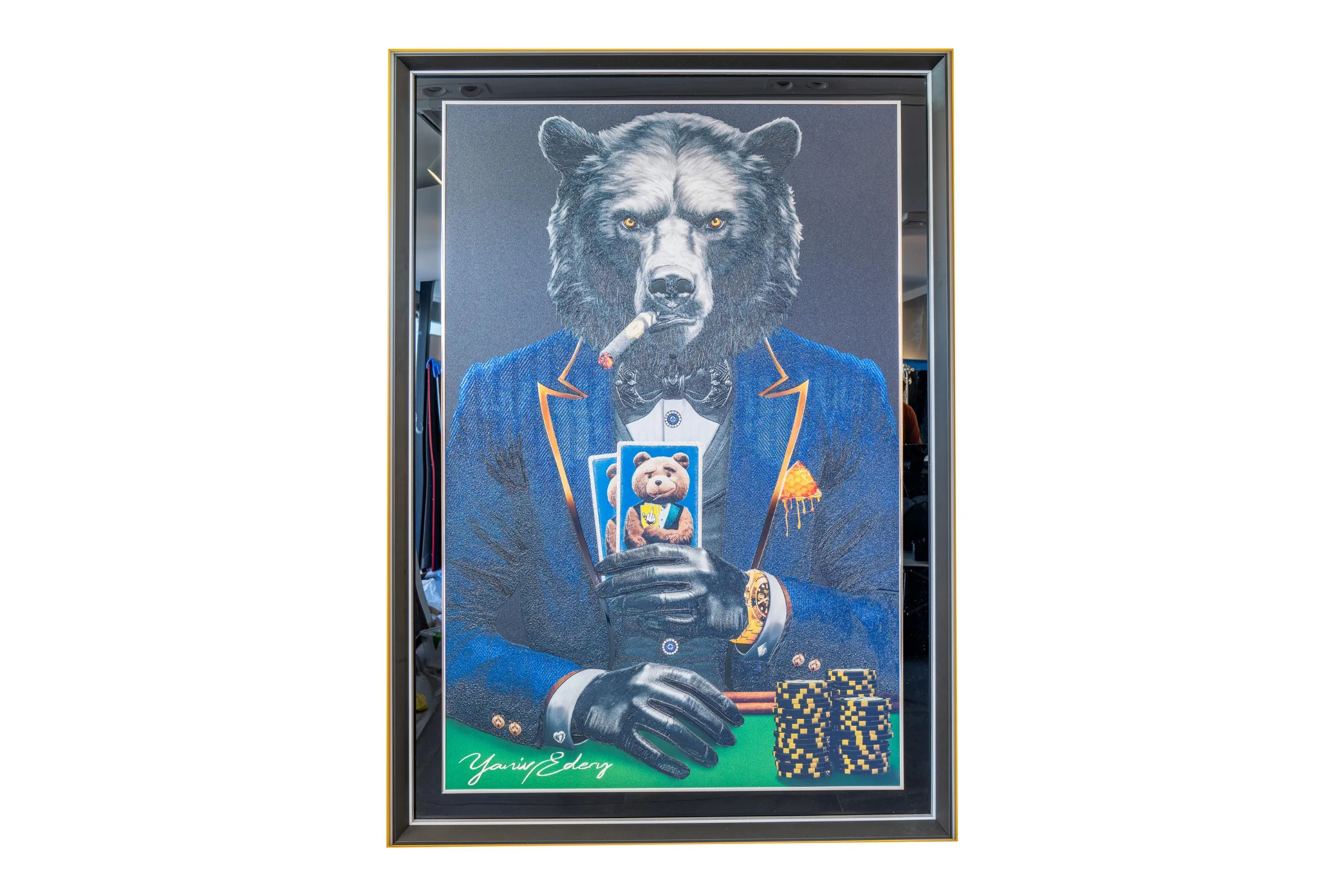 Bear Pok'Art Blue Suit — Yaniv Edery