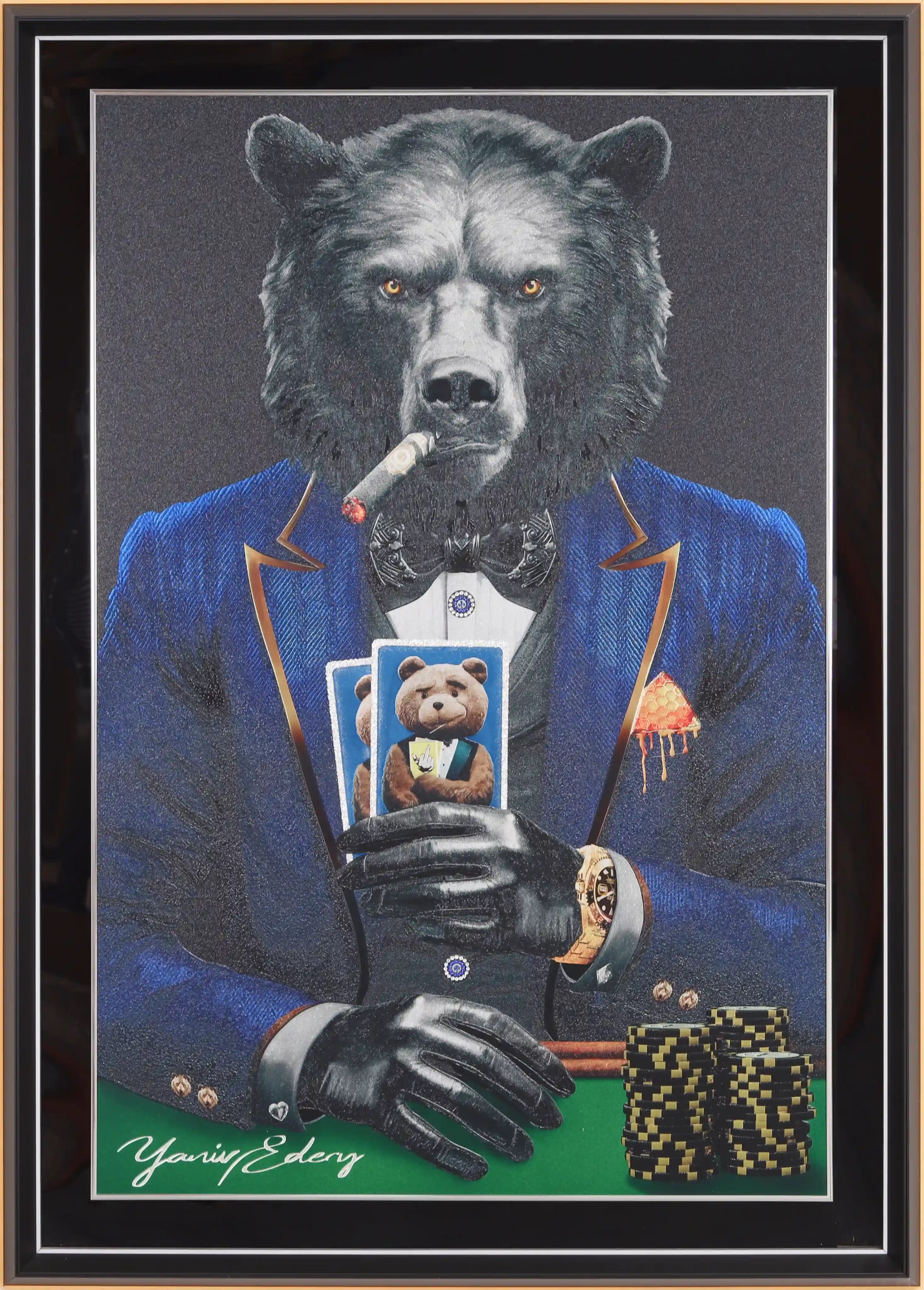 Bear Pok'Art Blue Suit — Yaniv Edery
