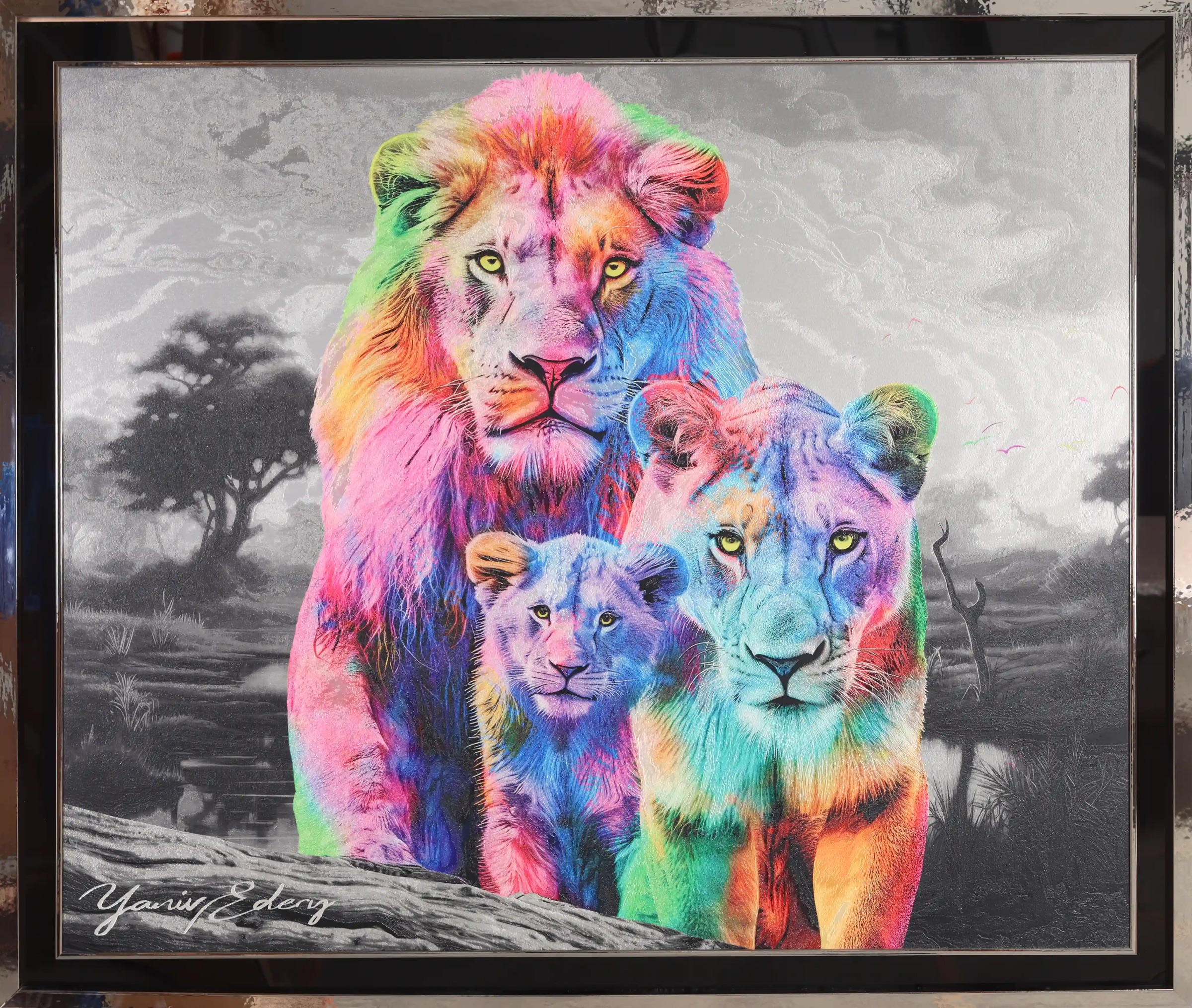 Lion Family Multicolor — Yaniv Edery