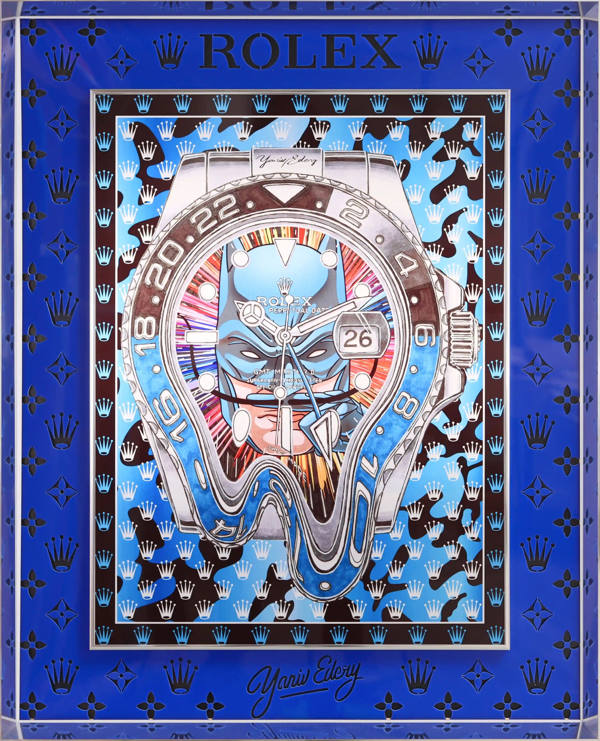 Rolex Batman - Laser Cut Blue — Yaniv Edery