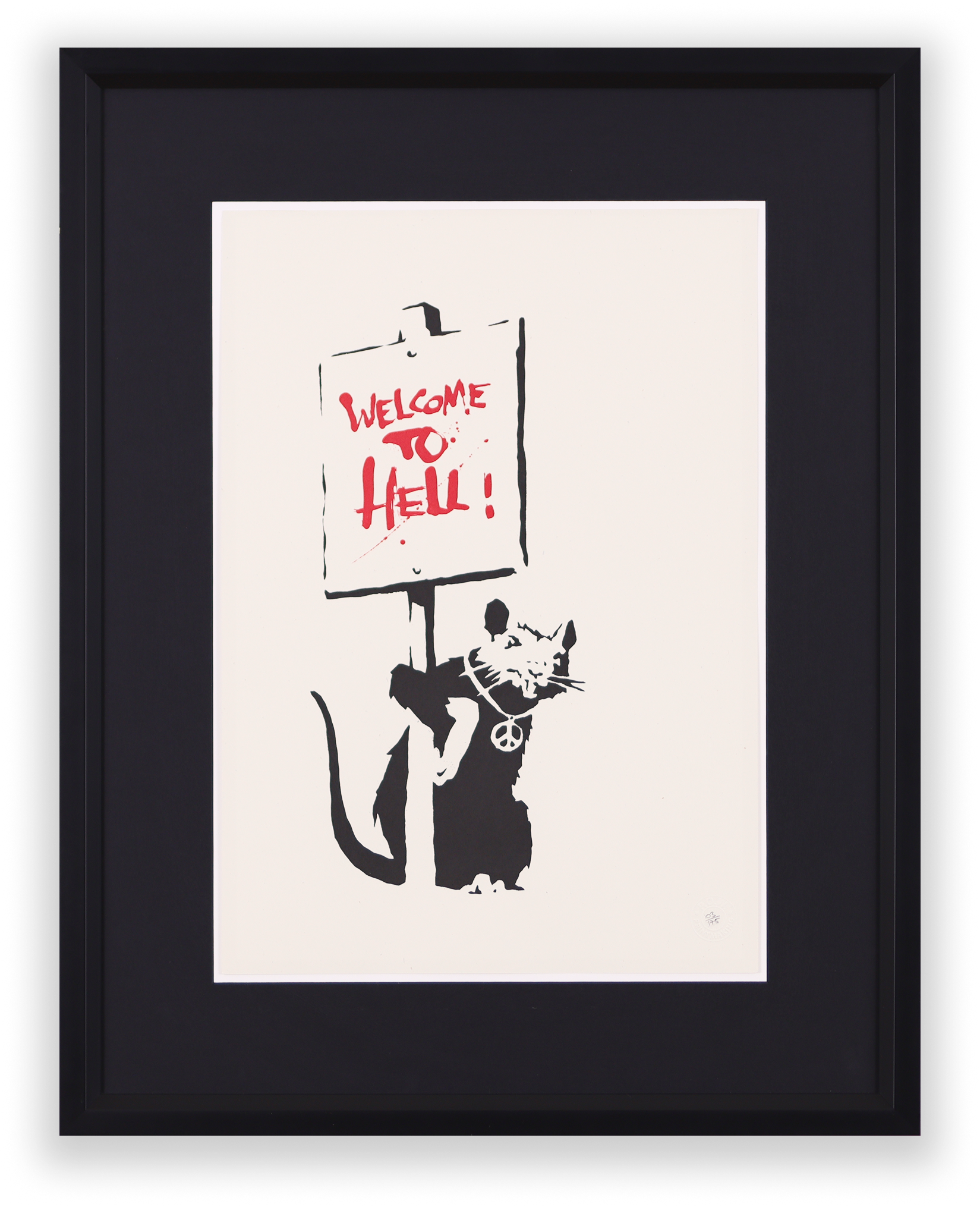 Welcome To Hell (Stamped) — Banksy