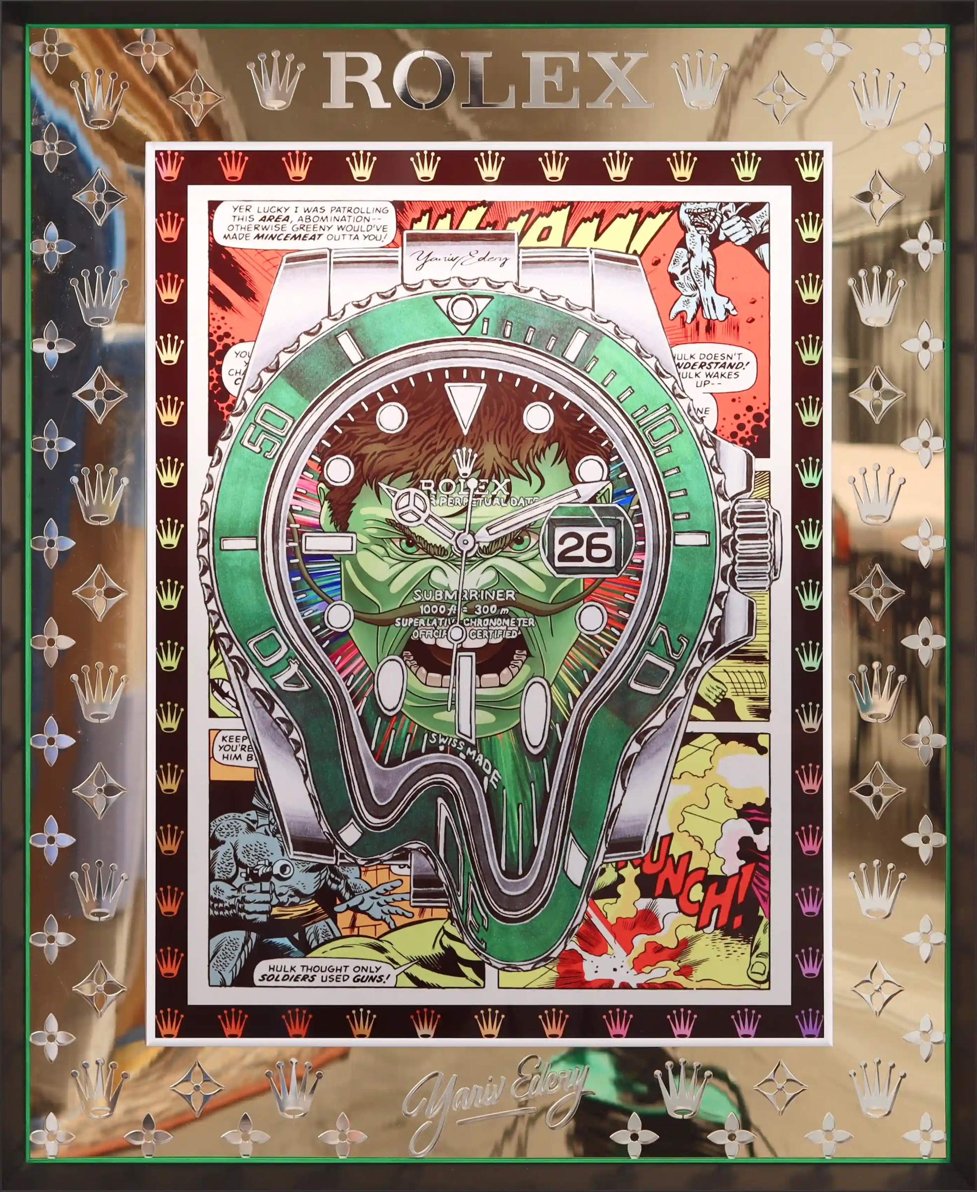Rolex Hulk - Laser Cut Gold — Yaniv Edery