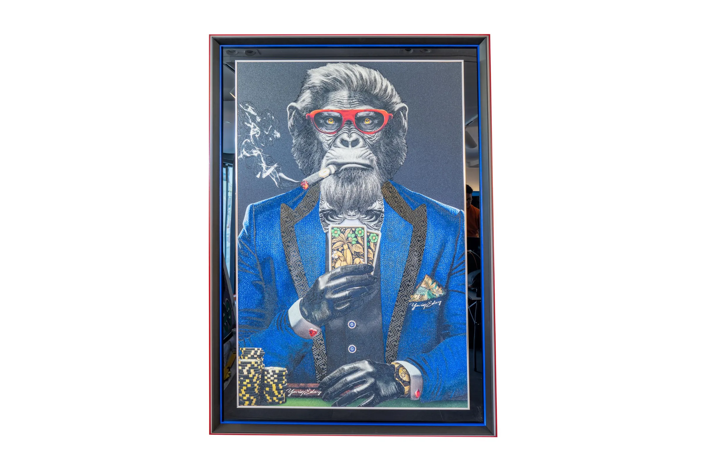 Monkey Poker Blue Suit — Yaniv Edery