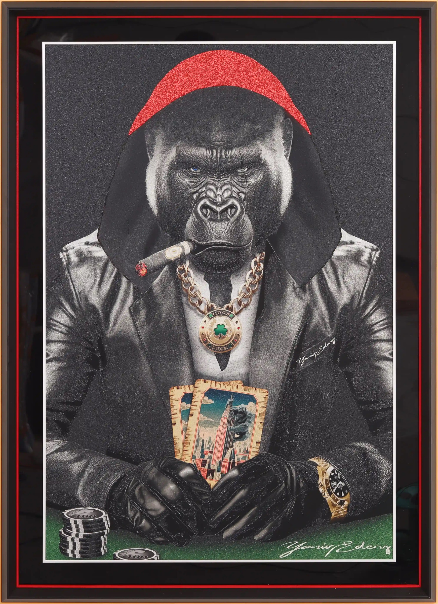 Gorilla Pok'Art Red Cape — Yaniv Edery